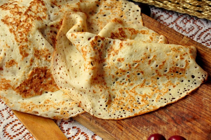 Блины с дырочками