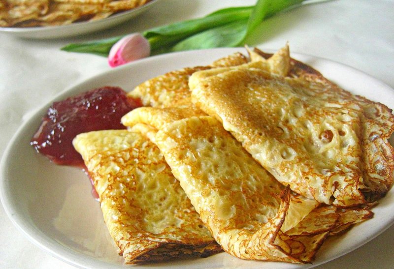 Блинчики на молоке