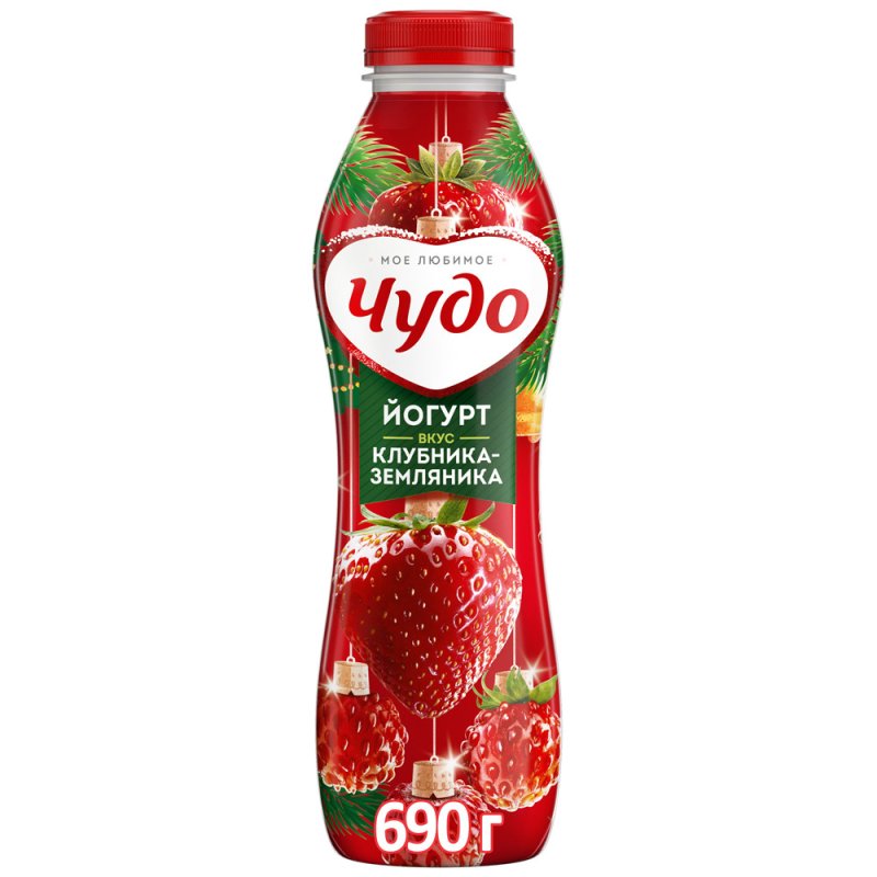 Чудо йогурт питьевой клубника