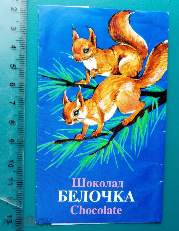 Белочка обертка шоколад