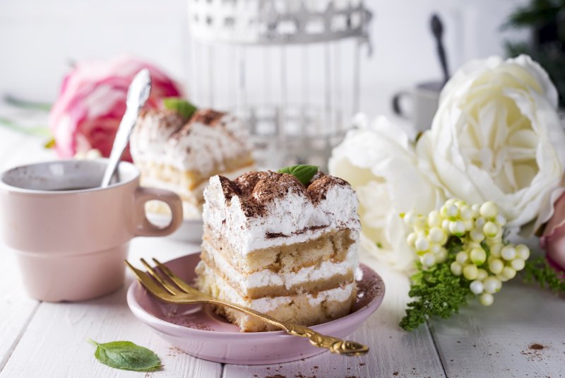 Кофе и пирожное
