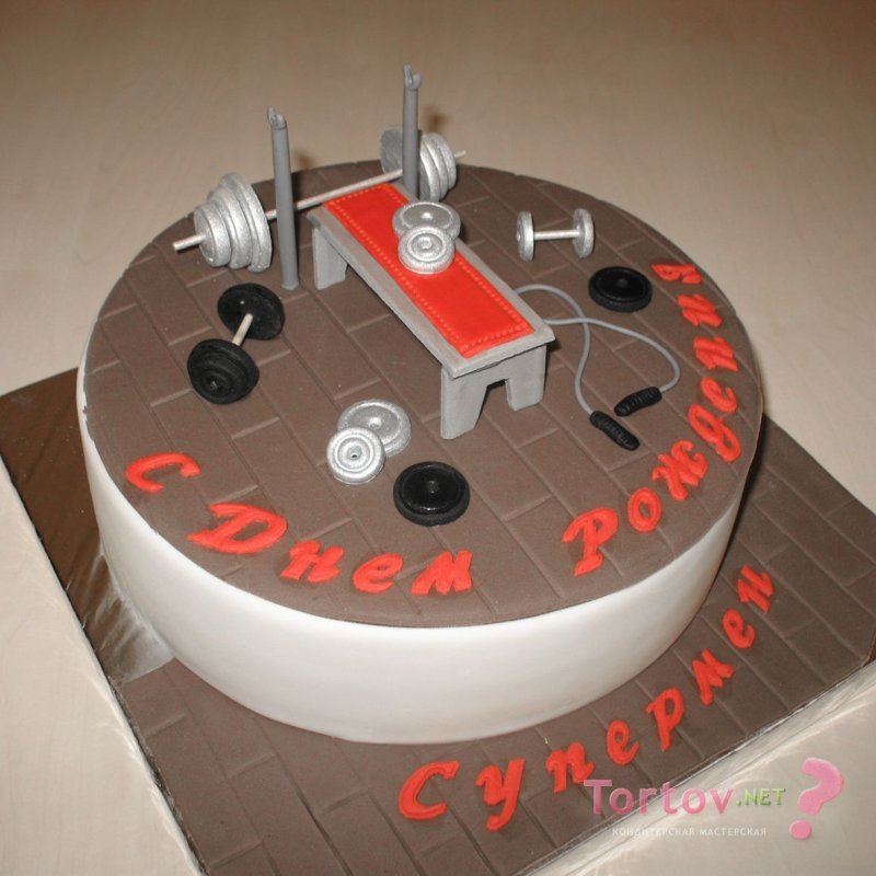 Торт гантели