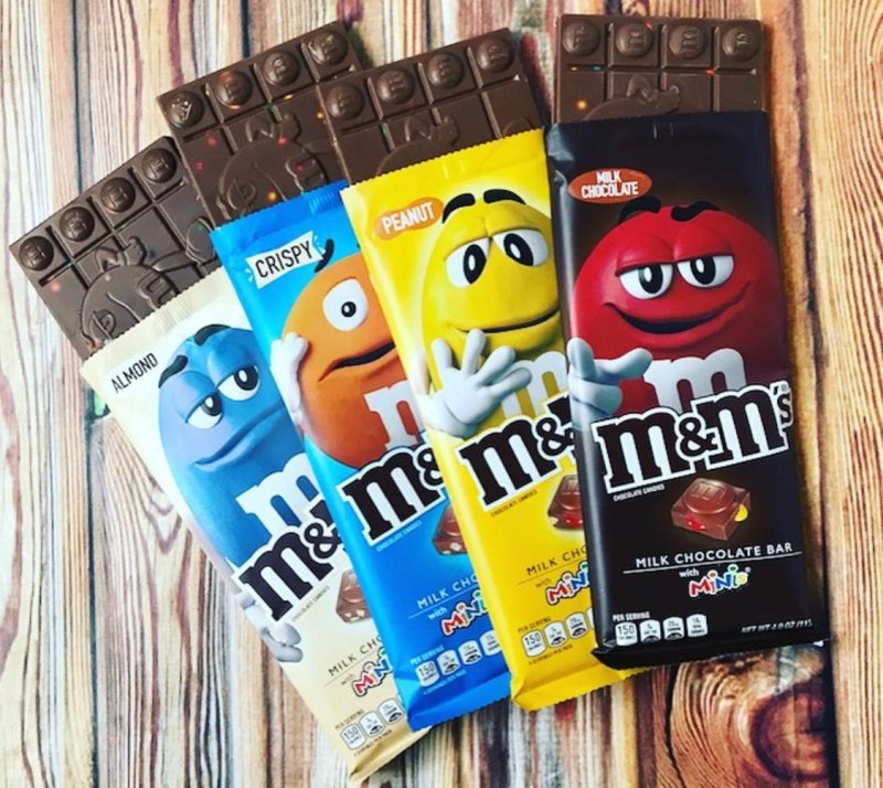 Шоколад m m's плитка