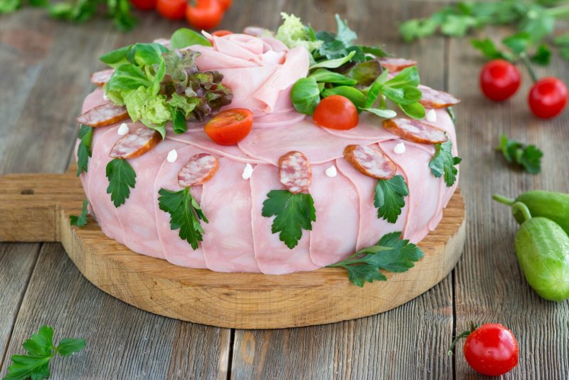 Мясной торт