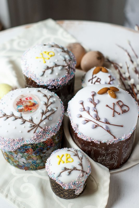 Пасхальный кулич декор