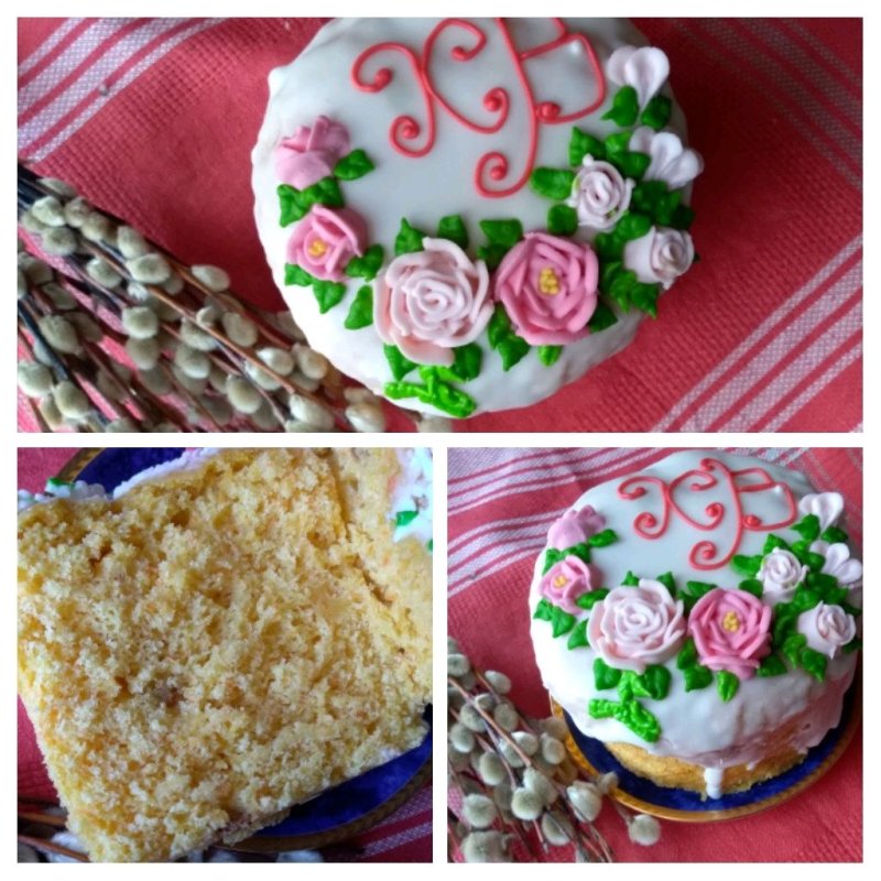 Пасхальный кулич декор