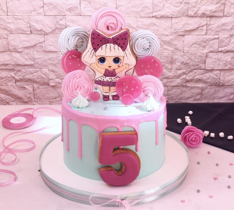 Тортики на день рождения для девочек 5 лет
