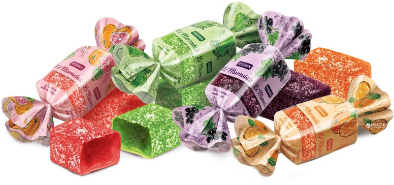 Roshen конфеты мята