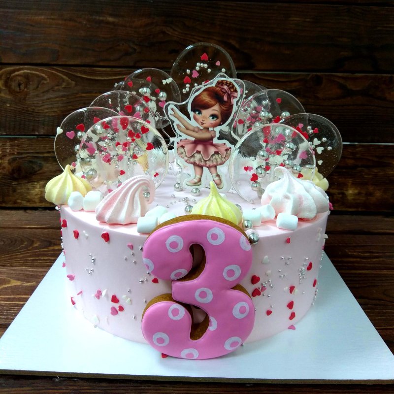 Тортик на 5 лет девочке