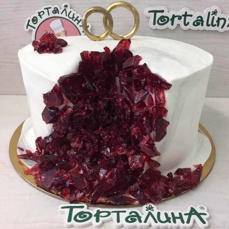 Торт на рубиновую свадьбу