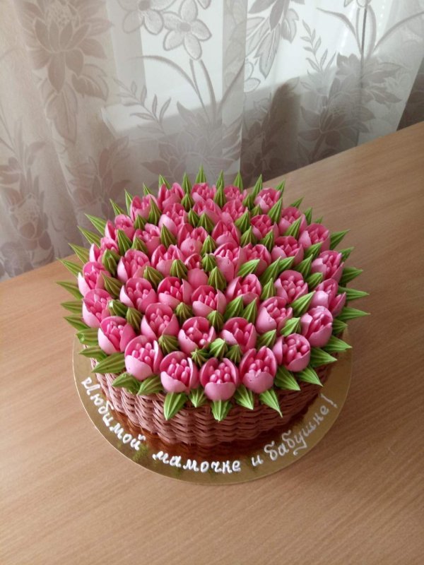 Торт на 8 марта