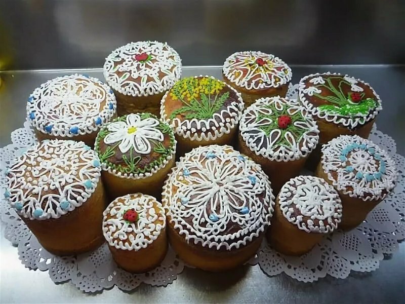 Украшение кулича розмарином