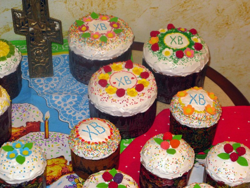 Кулич Пасхальный дэкор