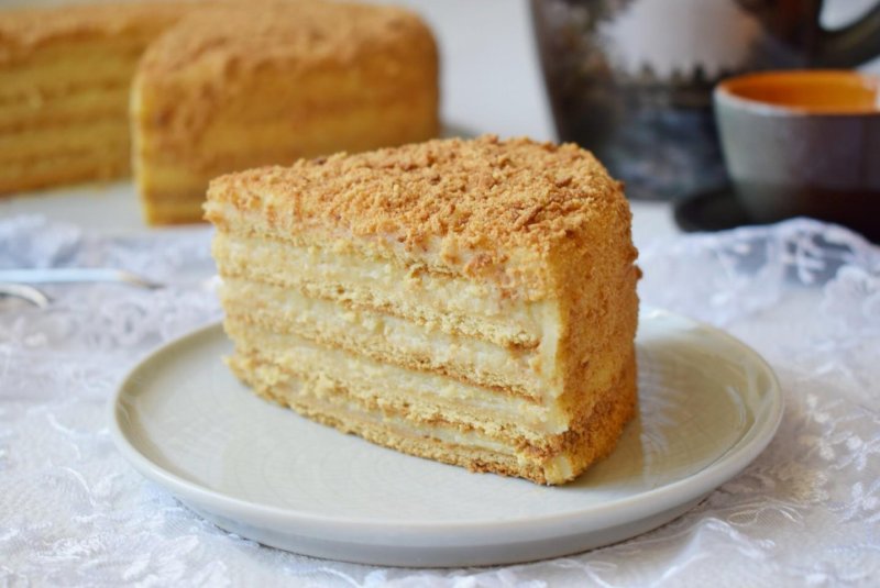 Медовый торт с хрустящими коржами