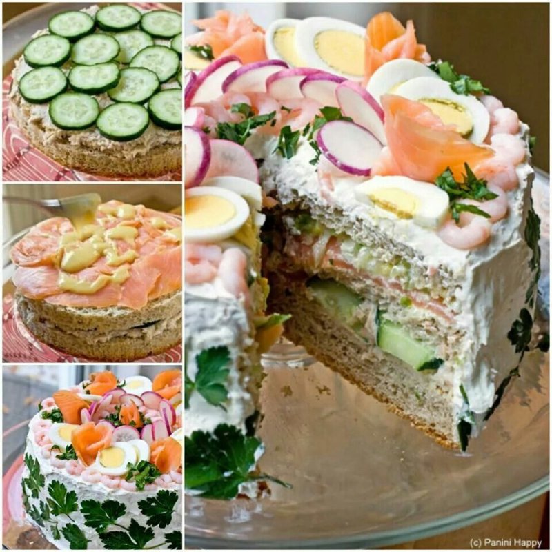 Шведский закусочный торт smörgåstårta смёргасторте