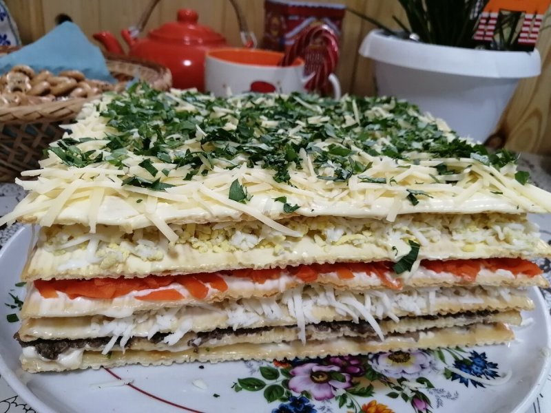 Блинный торт несладкий