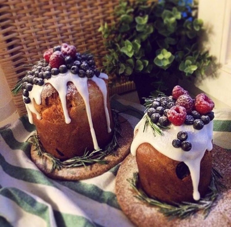 Красивые куличи на Пасху