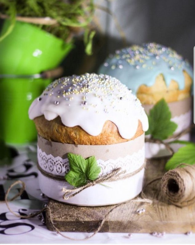 Украшение куличей цукатами