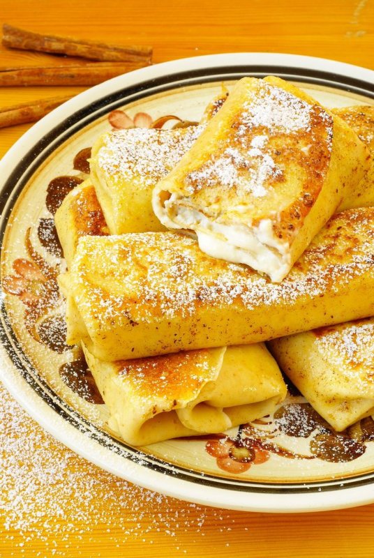 Блинчики с творожной начинкой