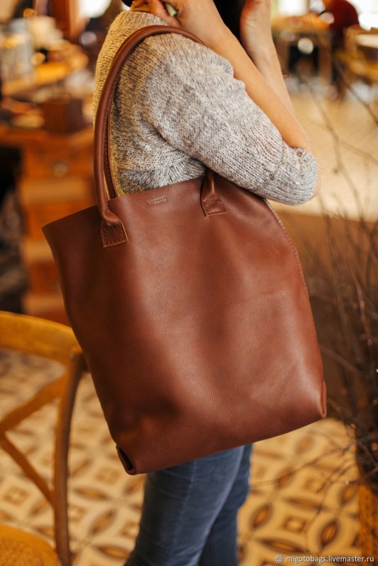 Сумка шоппер Shopper Bag кожаная