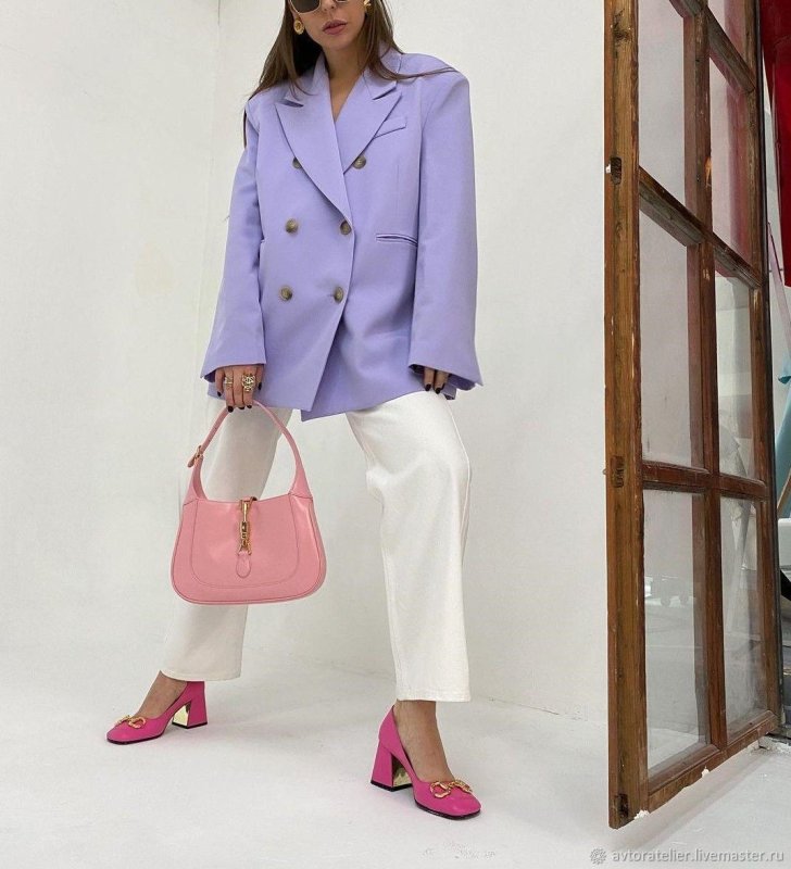 Бежевый Oversized пиджак Topshop
