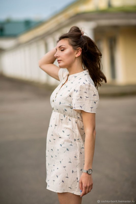 Платье из муслина женское