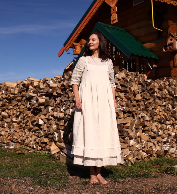 Платье из муслина