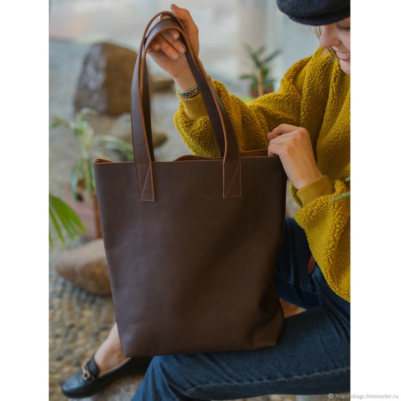 Сумка шоппер Shopper Bag кожаная