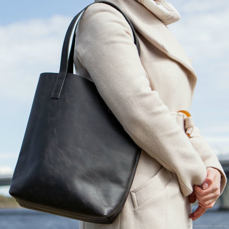 Сумка шоппер Shopper Bag кожаная
