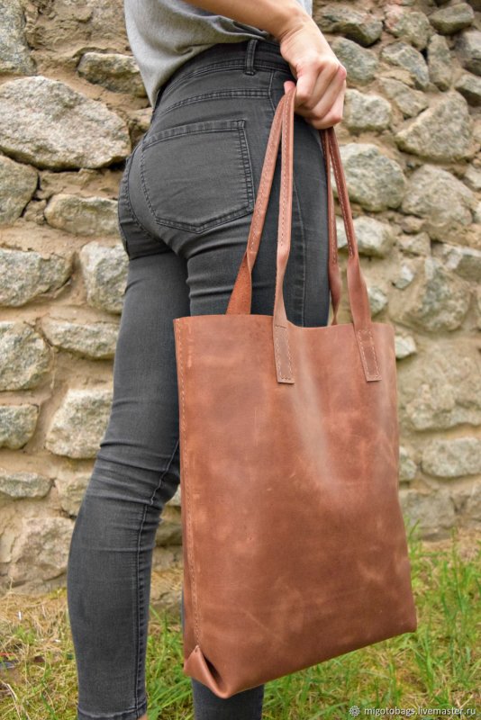 Сумка шоппер Shopper Bag кожаная