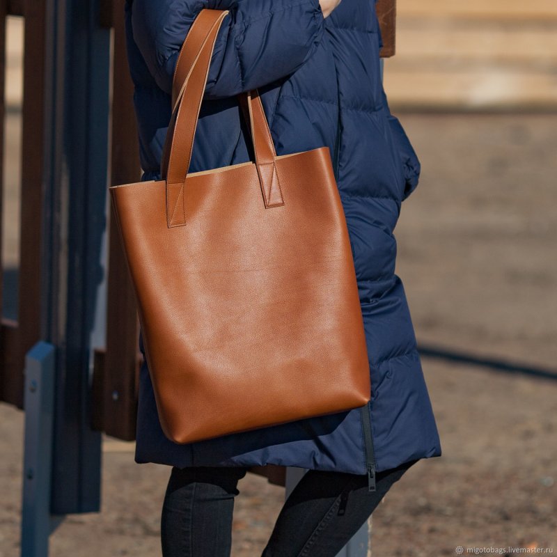 Сумка шоппер Shopper Bag кожаная