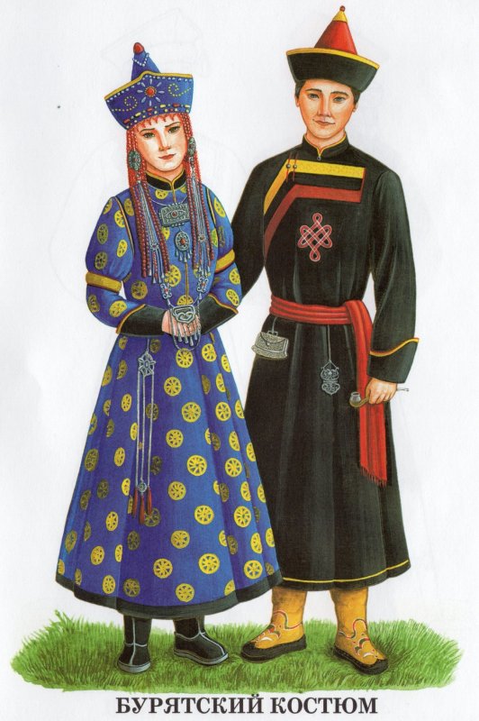 Русский народный костюм мужчина и женщина