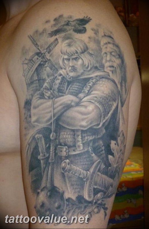 Аланский воин тату
