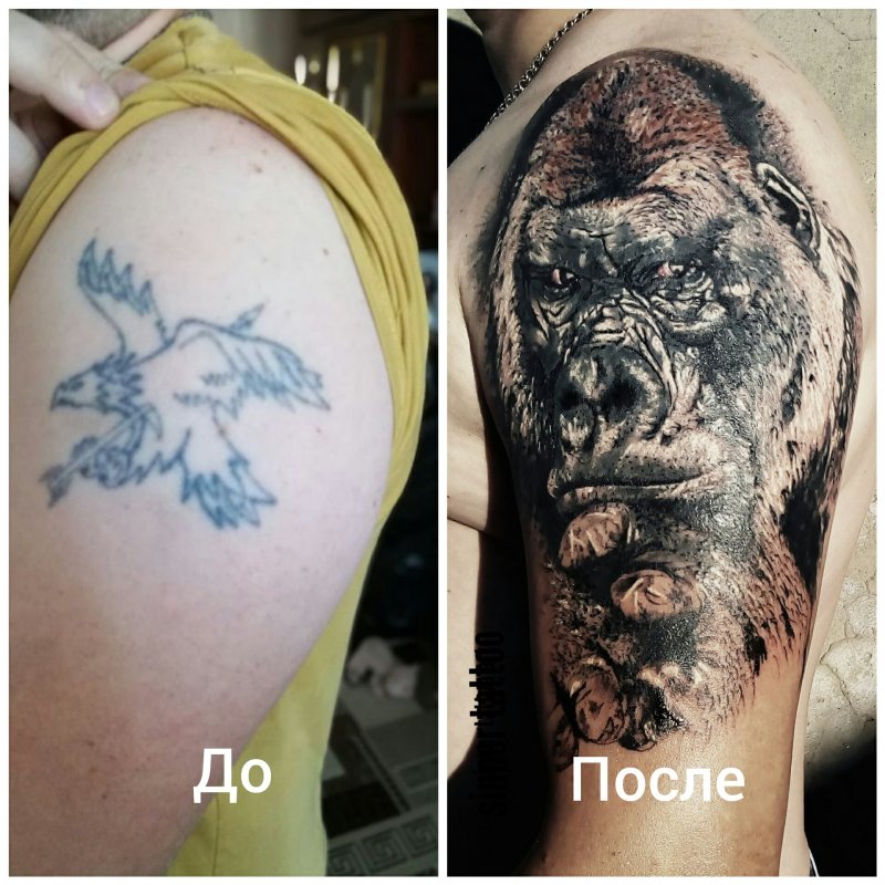 Тату на боку мужские
