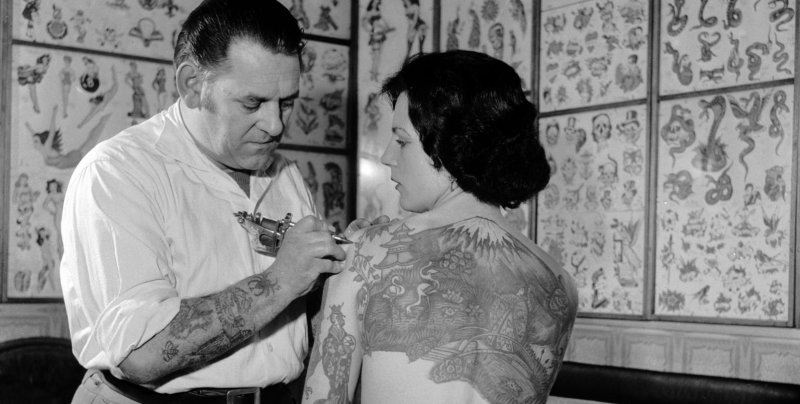 Vintage foto Tattoo