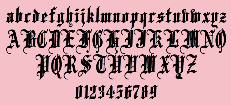 Готический шрифт