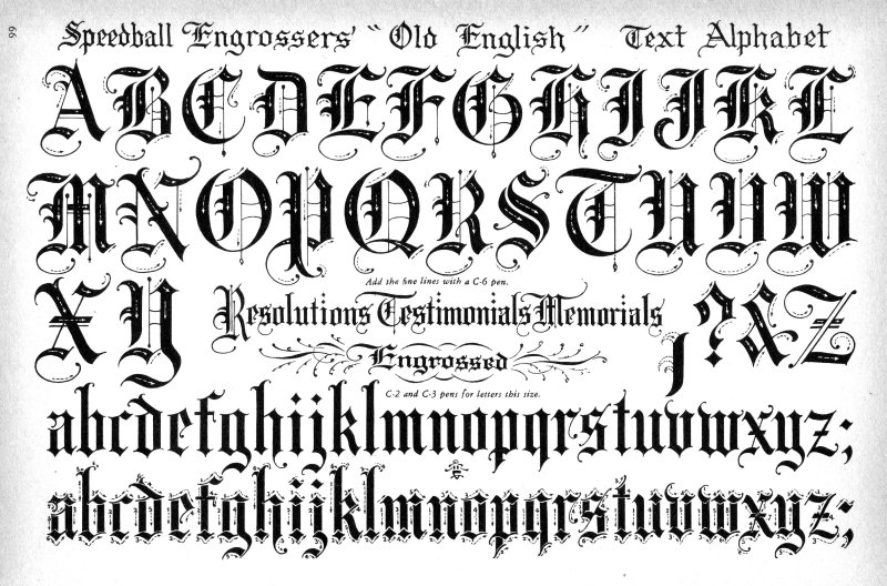 Old English шрифт