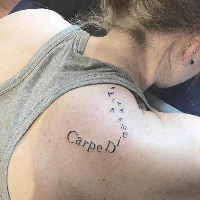 Carpe Diem Татуировка