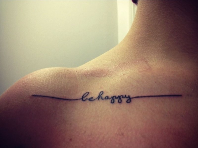 Татуировка born to be Happy