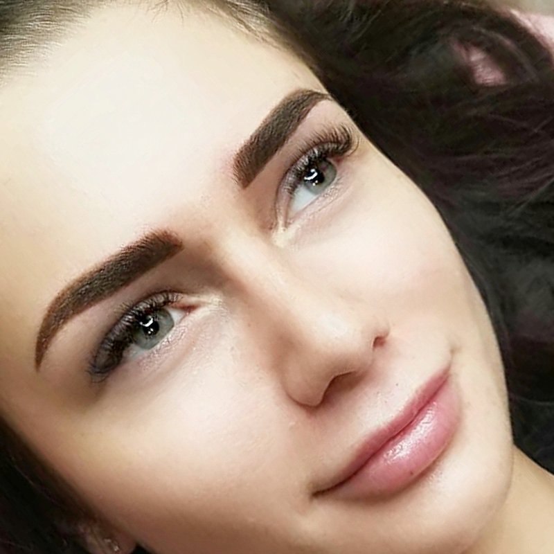 Пленочка после перманентного макияжа бровей