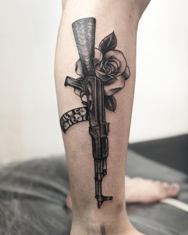 Тату АК 74