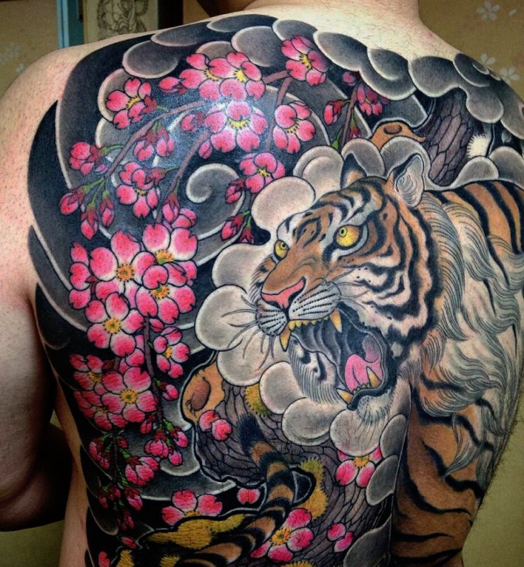 Irezumi рукав тигр
