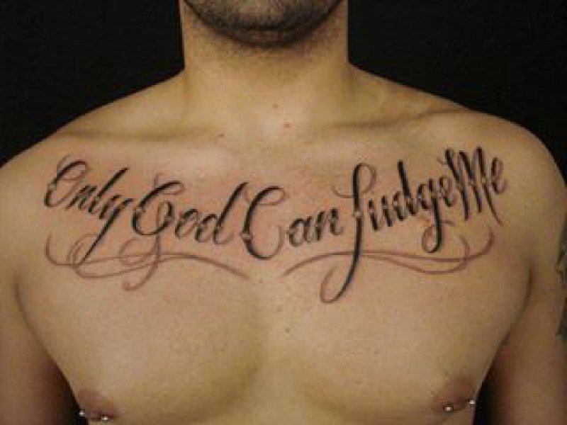 Only God can judge me тату