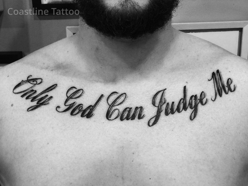 Only God judge me тату