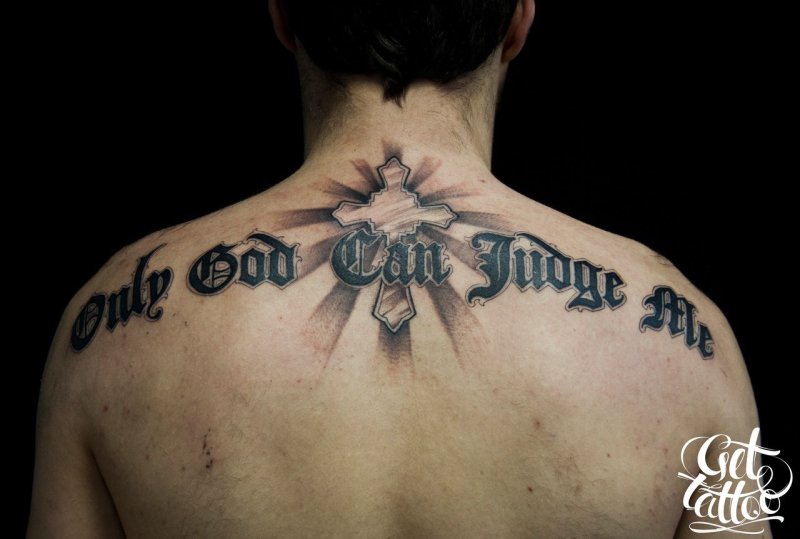 Only God can judge me 2pac тату