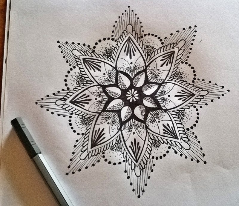Мандала эскиз