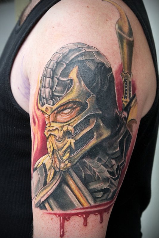Scorpion Mortal Kombat Tattoo