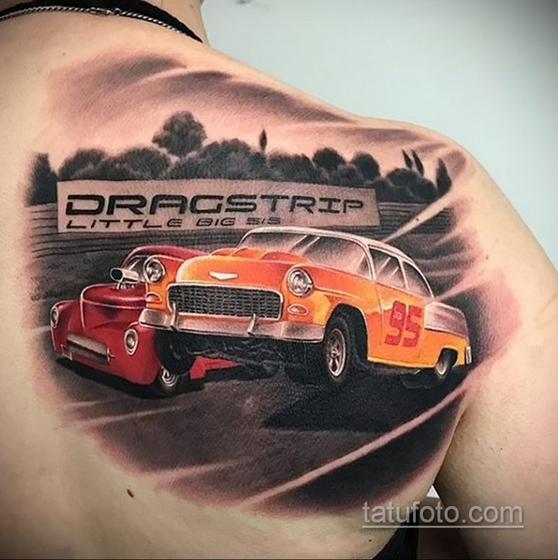 Тату на предплечье мужские авто