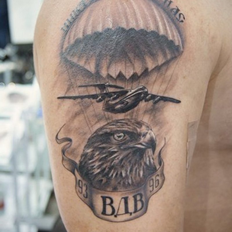 Тату ВДВ 83 ОДШБР