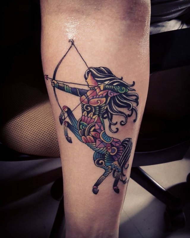 Стрелец Sagittarius тату
